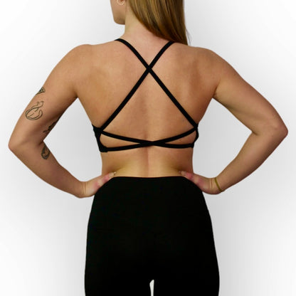 SEAMLESS SPORTS BRA PRO - BLACK